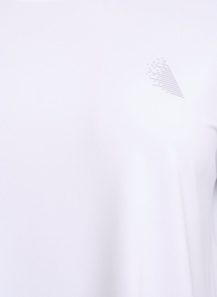 Ensfarvet tr&aelig;nings t-shirt, Hvid, Packshot