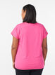 Ensfarvet tr&aelig;nings t-shirt, Lyser&oslash;d, Model image number 2