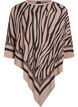 Finstrikket poncho, Sort, Packshot image number 0