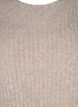Ribstrikket kjole med slids, Simply Taupe Mel., Packshot image number 2