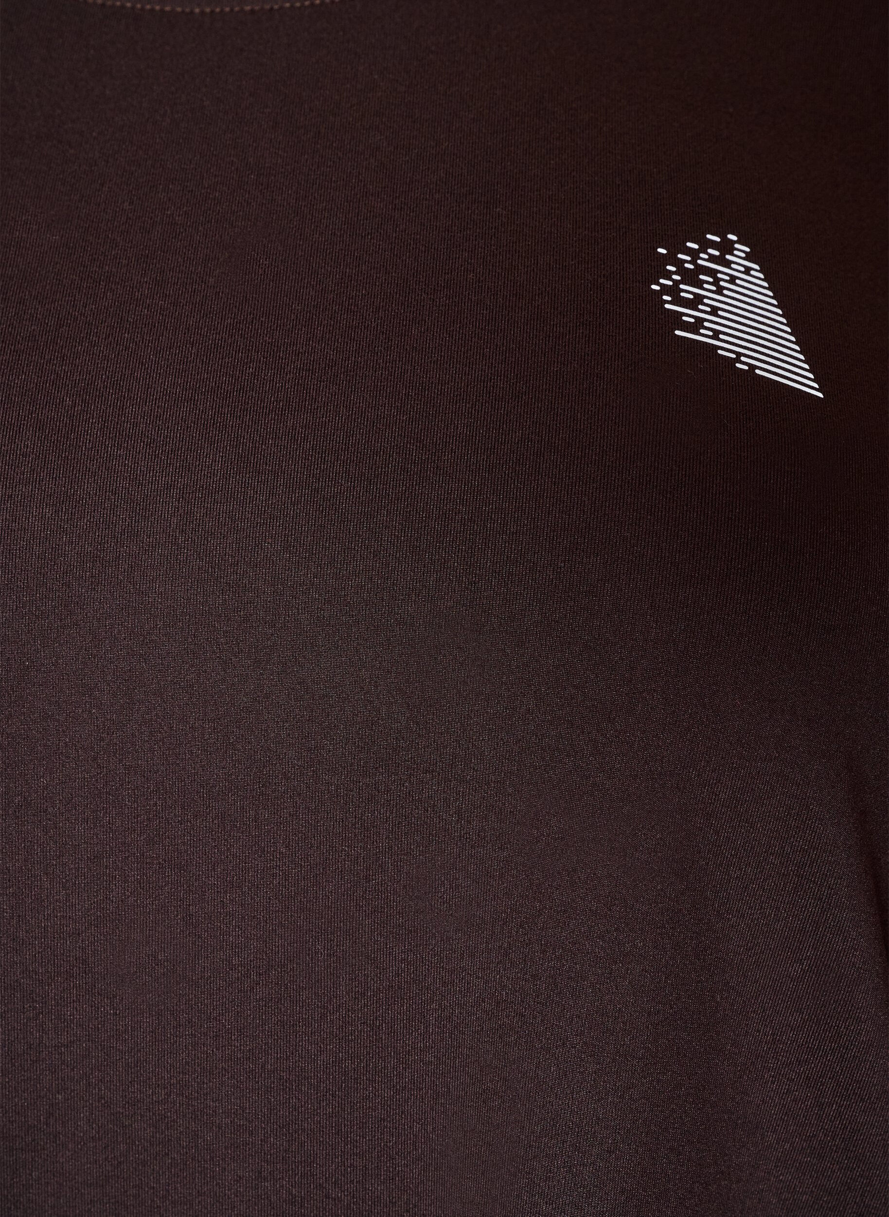 ZizziTr&aelig;ningsbluse med 3/4-&aelig;rmer, Brun, Packshot image number 2