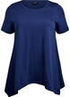 T-shirt med rund hals og A-facon, Bl&aring;, Packshot image number 0