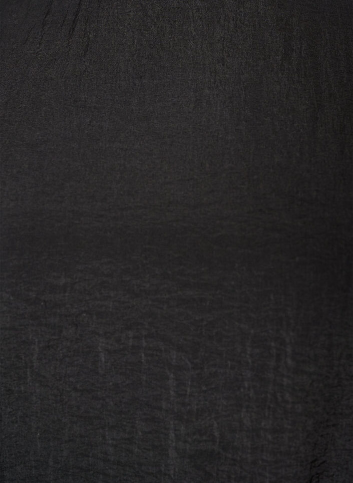 Ankellang kjole med vinge&aelig;rmer og bindeb&aring;nd, Sort, Packshot image number 2