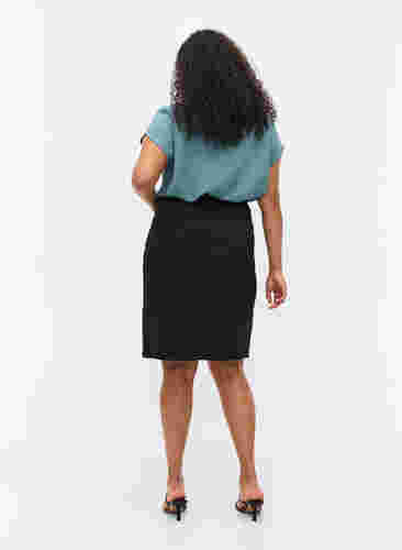 Tætsiddende nederdel med lommer, Black, Model image number 1