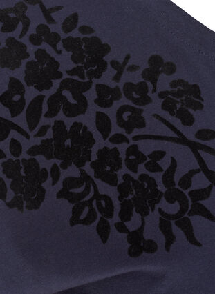 Økologisk bomulds t-shirt med printdetaljer, Night Sky, Packshot image number 3