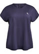 Ensfarvet tr&aelig;nings t-shirt, Bl&aring;, Packshot image number 0