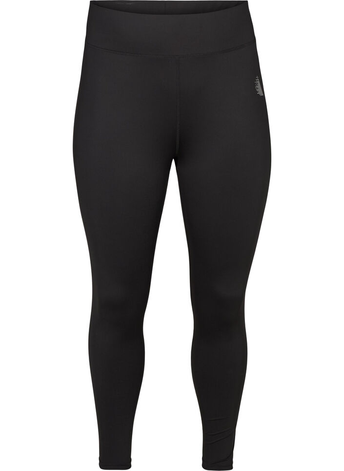 Cropped basis tr&aelig;ningstights, Sort, Packshot image number 0