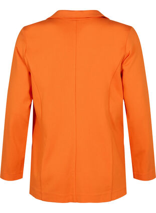 Enkel blazer med knaplukning, Mandarin Orange, Packshot image number 1