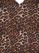 Lang kjole med leopardprint og 3/4 ærmer, Leo AOP, Packshot image number 2
