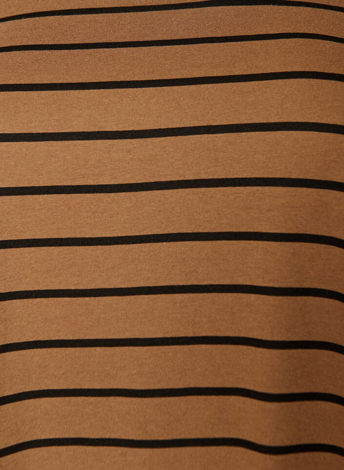 2-pak t-shirt kjole med korte &aelig;rmer, Brun, Packshot image number 2