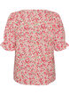 Bluse i bomuld med firkantet udsk&aelig;ring, R&oslash;d, Packshot image number 1
