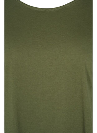 T-shirt i bomuldsmix, Ivy Green, Packshot image number 2