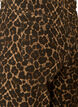 Leopardm&oslash;nstrede bermudashorts i denim, Brun, Packshot image number 3