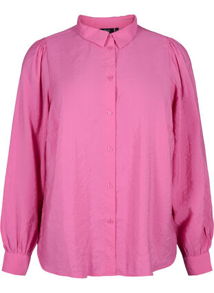 Langærmet skjorte i TENCEL™ Modal , Phlox Pink, Packshot image number 0