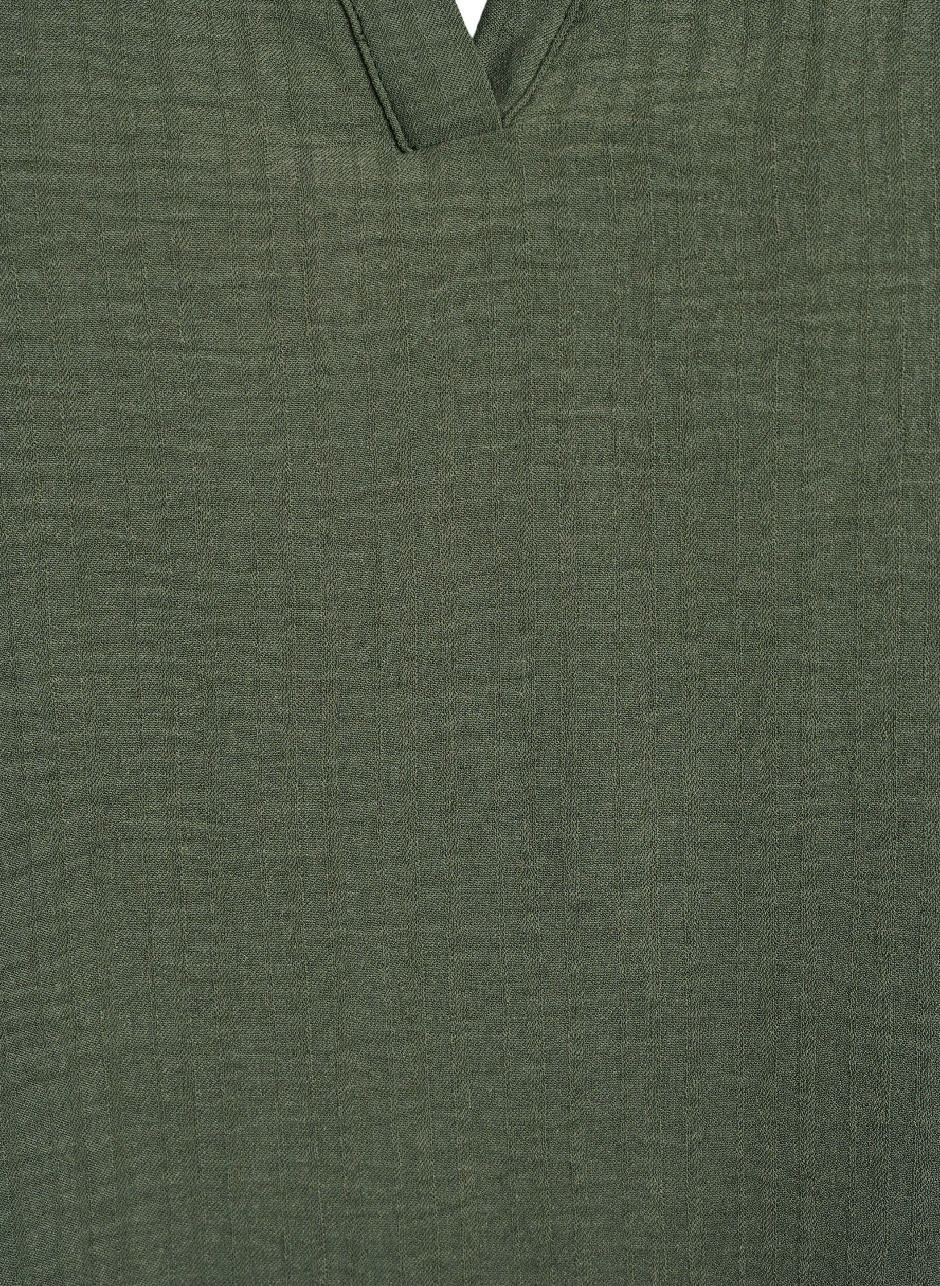 ZizziL&oslash;s bluse med korte &aelig;rmer, Gr&oslash;n, Packshot image number 2