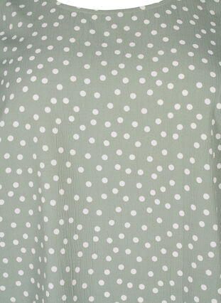 FLASH - Kortærmet bluse med print, Iceberg Green Dot, Packshot image number 2