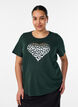 T-shirt med motiv, Gr&oslash;n, Model image number 0
