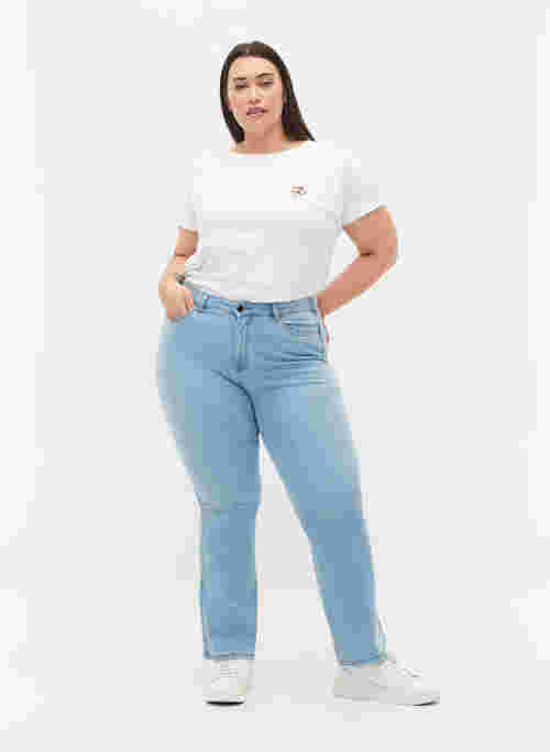 Ellen bootcut jeans med høj talje