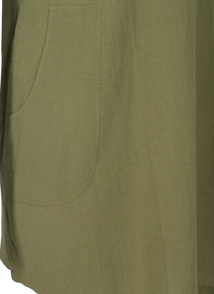 Kortærmet tunika i økologisk bomuld, Ivy Green, Packshot image number 3