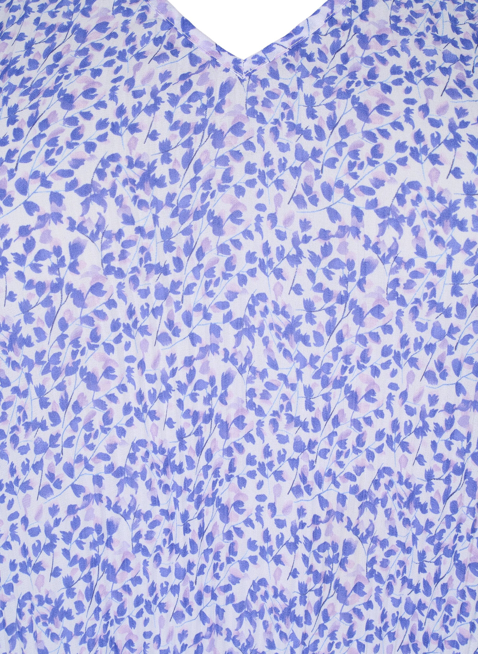 Zizzi Blomstret bluse i pliss&eacute; , Small Flower AOP, Packshot image number 2