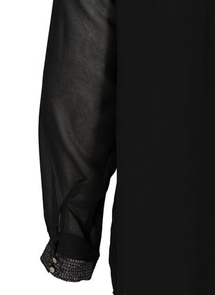 Bluse med pailletter, Black, Packshot image number 3