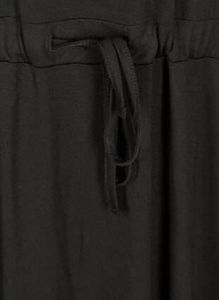 Kjole med korte ærmer, Black, Packshot image number 3