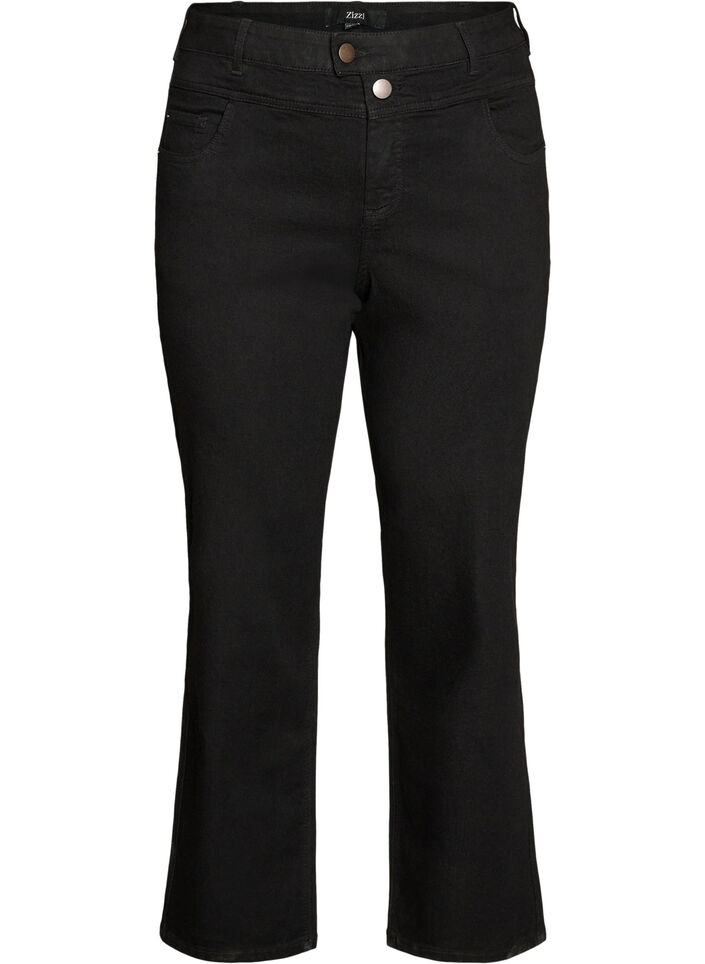 Regular fit Gemma jeans med h&oslash;j talje, Sort, Packshot image number 0