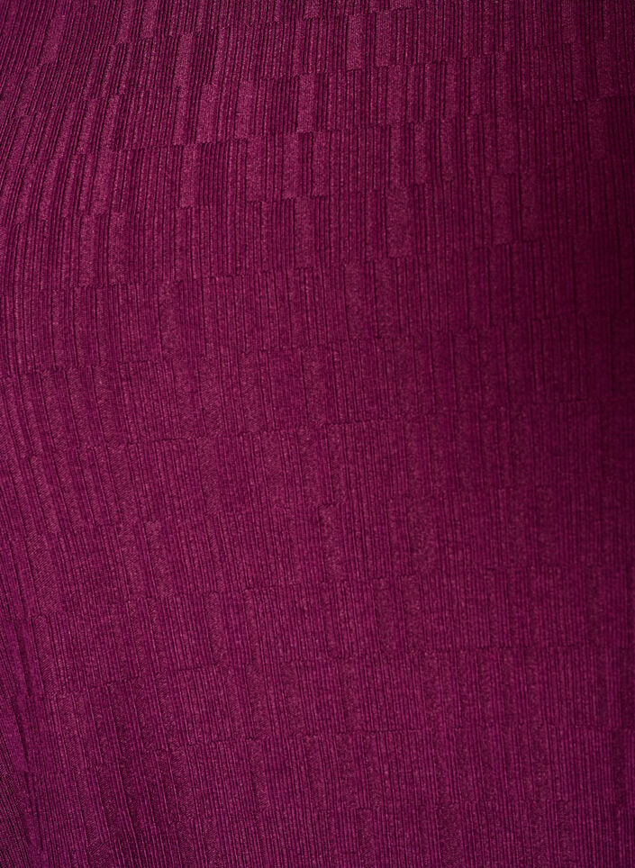 Kjole med ballonform og struktur, R&oslash;d, Packshot image number 2