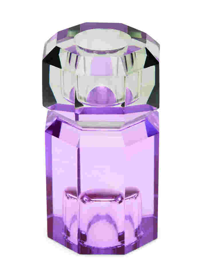 Krystal lysestage, Olive/Violet, Packshot image number 1