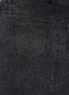 Nederdel i denim med slids foran, Dark Grey Denim, Packshot image number 3