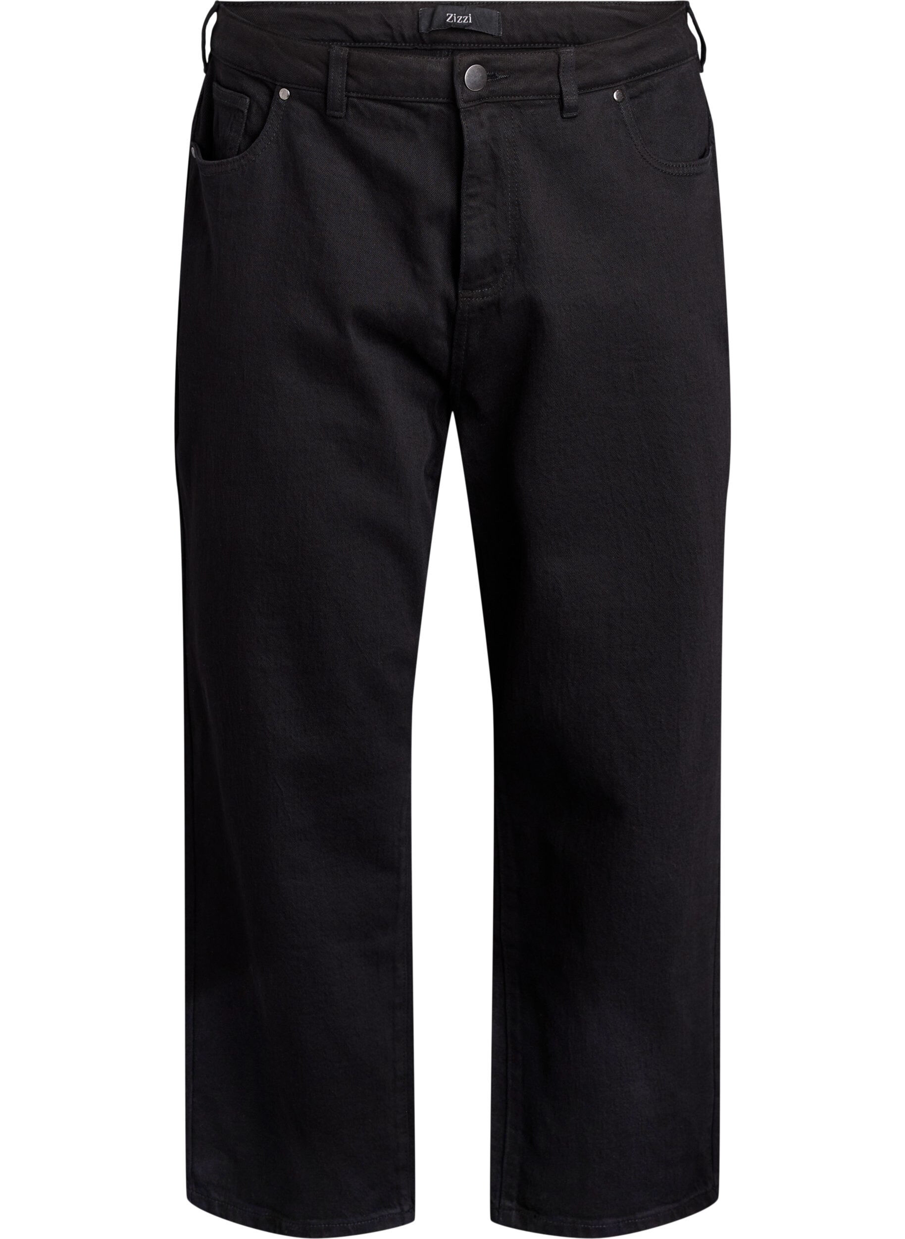 L&oslash;s jeans med h&oslash;j talje