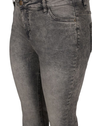 Super slim Amy jeans med høj talje, Grey Denim, Packshot image number 2