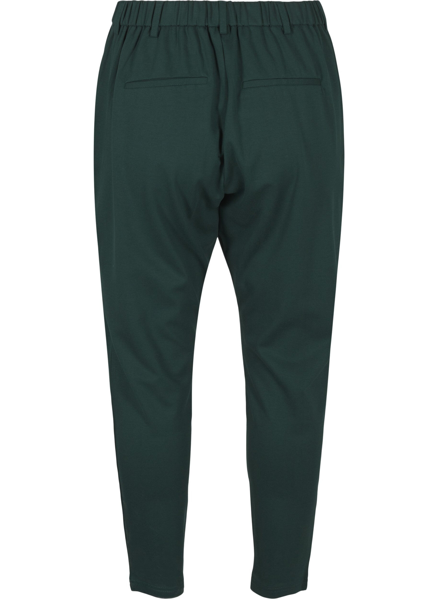 ZizziCropped Maddison bukser, Gr&oslash;n, Packshot image number 1