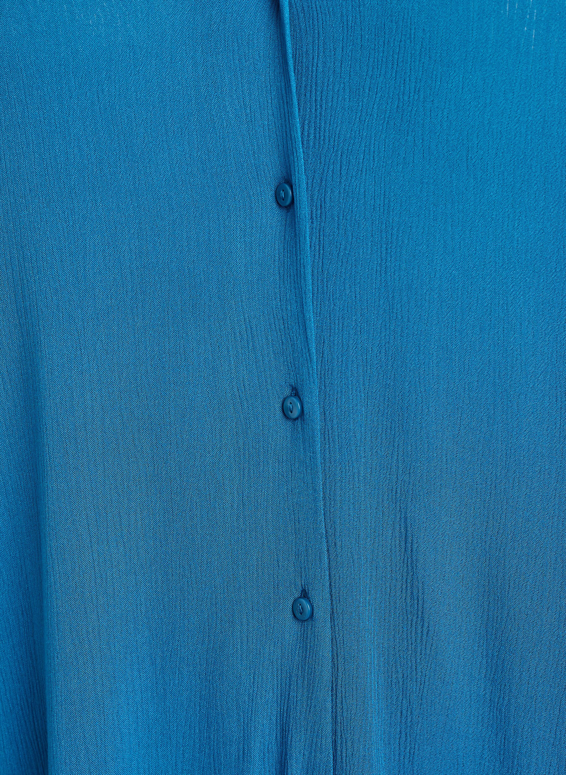 Zizzi Kaftan strandkjole med knapper, Bl&aring;, Packshot image number 2