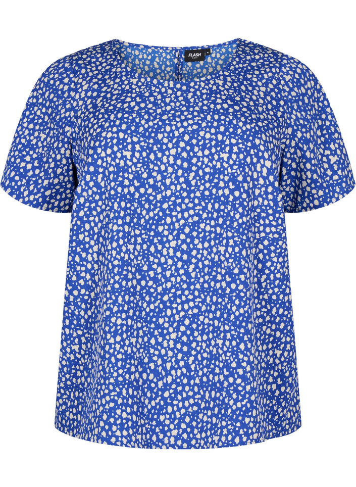 FLASH - Kortærmet bluse med print, Surf the web Dot, Packshot image number 0