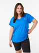 L&oslash;s tr&aelig;nings t-shirt med v-hals, Bl&aring;, Model image number 0