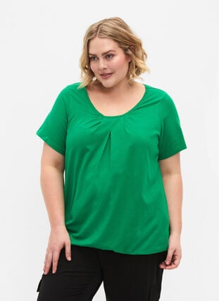 Kortærmet bomulds t-shirt, Jolly Green, Model image number 0