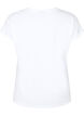 Kort&aelig;rmet t-shirt i bomuldsblanding, Hvid, Packshot image number 1