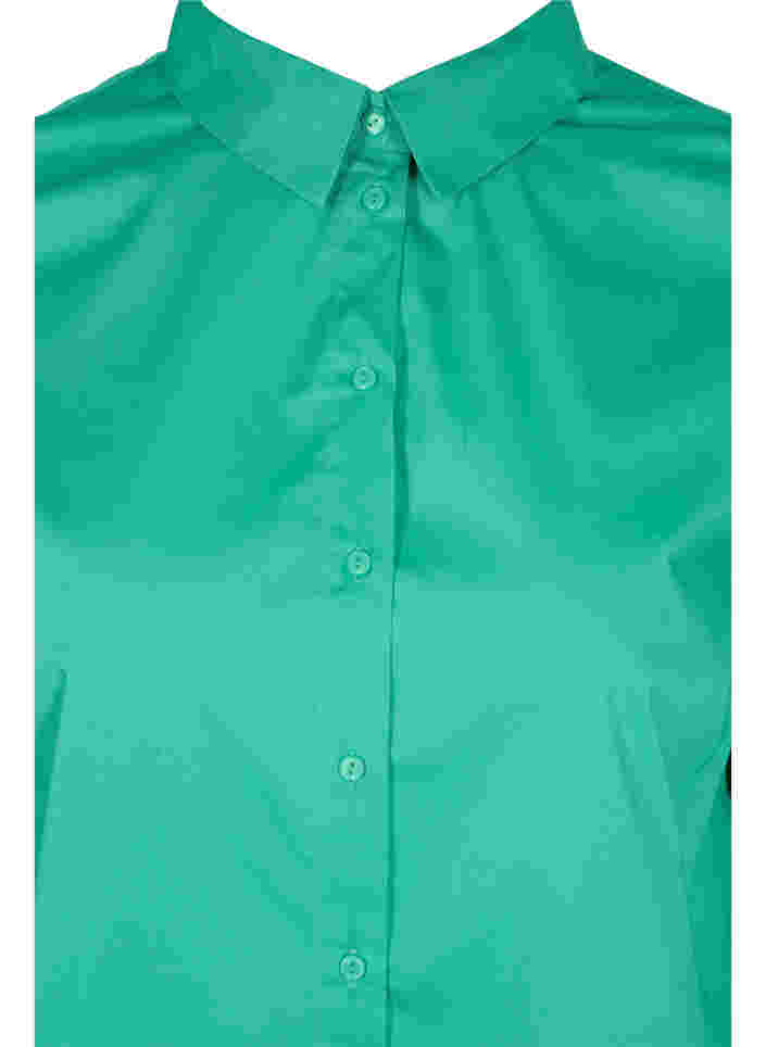 Langærmet skjorte med høj cuff, Holly Green, Packshot image number 2