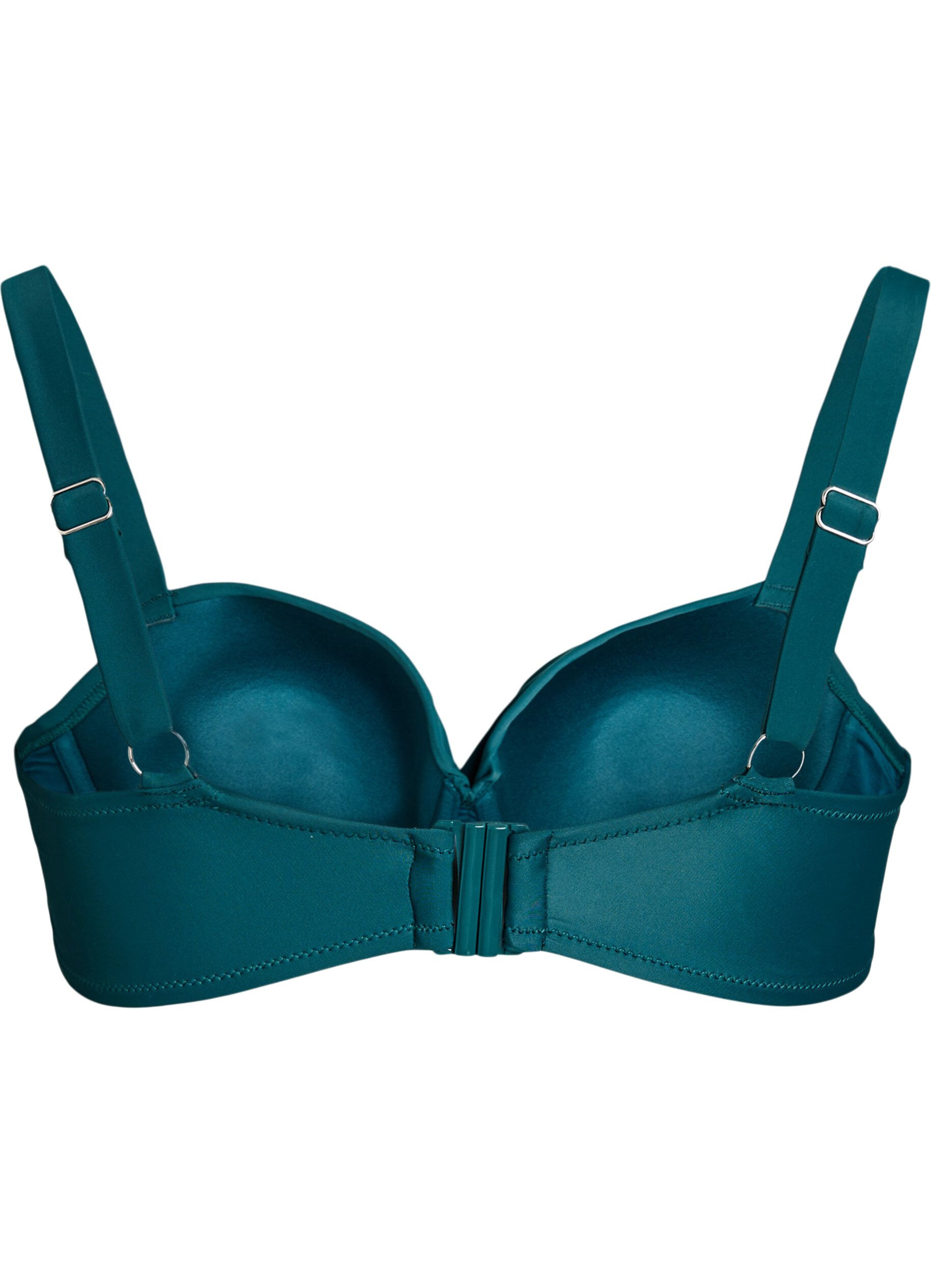 ZizziBikini bh med b&oslash;jle og drapering, Gr&oslash;n, Packshot image number 1