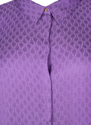 Skjorte i viskose med tone-i-tone mønster., Lavender Violet, Packshot image number 2
