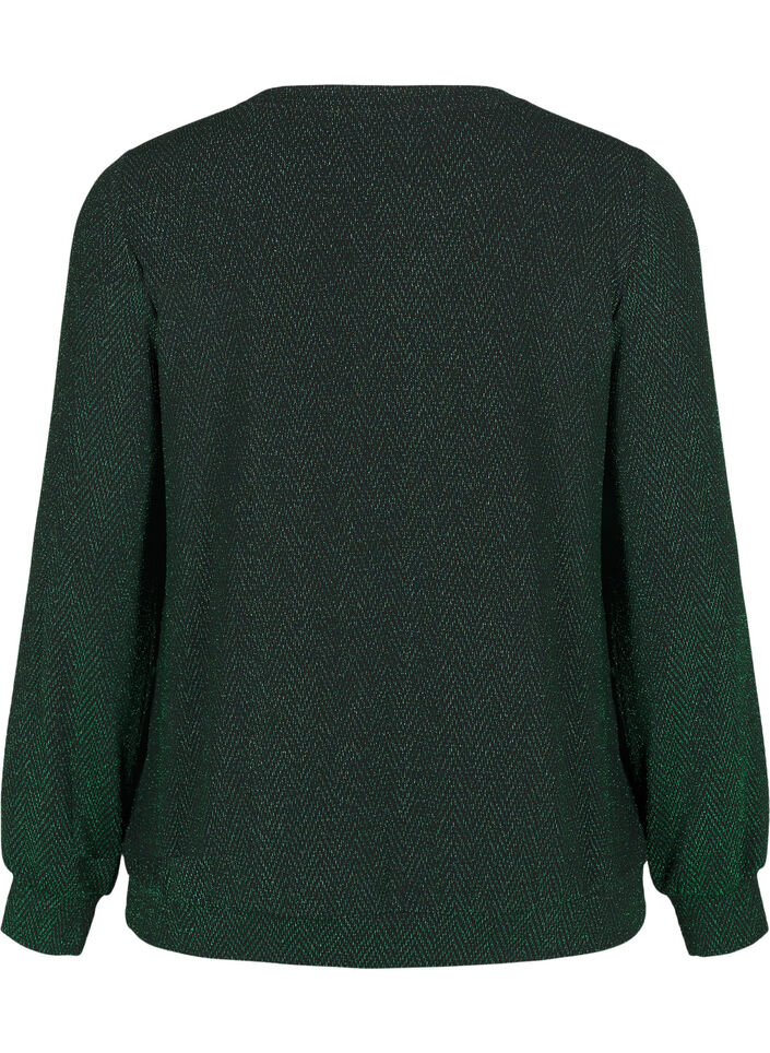 Bluse med glimmer mønster, Scarab ZigZagShimmer, Packshot image number 1