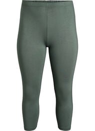 Basis 3/4 leggings i viskose, Gr&oslash;n