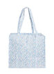 Shoppingbag med lynl&aring;s, Bl&aring;, Packshot image number 0