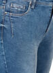 Cropped Amy jeans med lynl&aring;sdetalje, Bl&aring;, Model image number 4