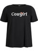T-shirt med motiv, Sort, Packshot image number 0