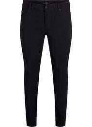 Slim fit bukser med lommer, Sort