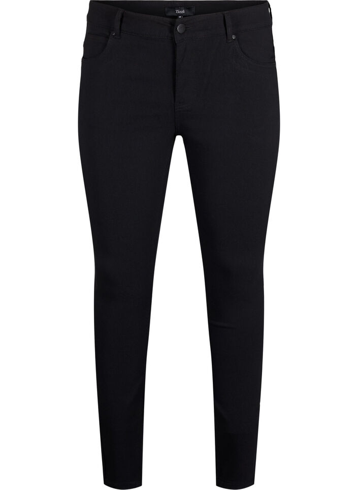 Slim fit bukser med lommer, Sort, Packshot image number 0