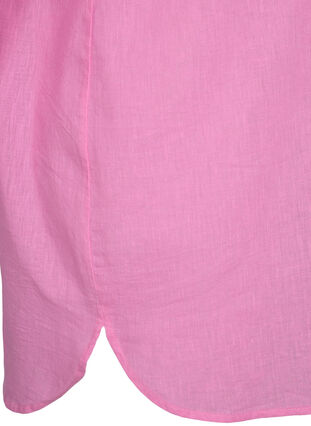 Skjortebluse med knaplukning, Begonia Pink, Packshot image number 3