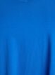 Ensfarvet basis t-shirt i bomuld, Bl&aring;, Packshot image number 2